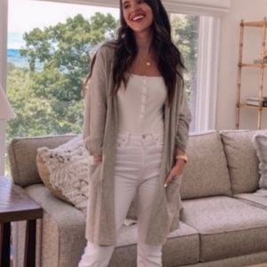 NWT: Anthropologie Donni Rib Sweater Coat Striped Cardigan, OFSA